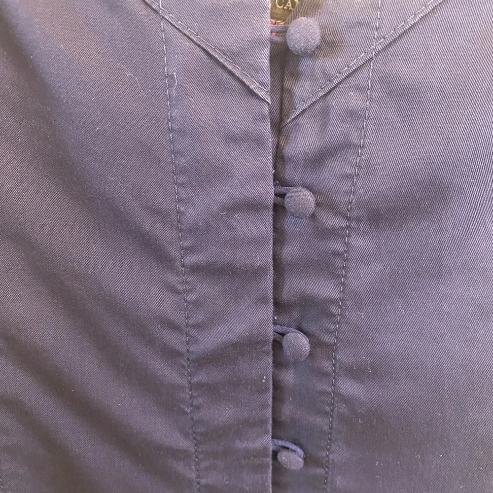 Spagetti strap dark blue Vince Cumuto mini sundress - Picture 2 of 4